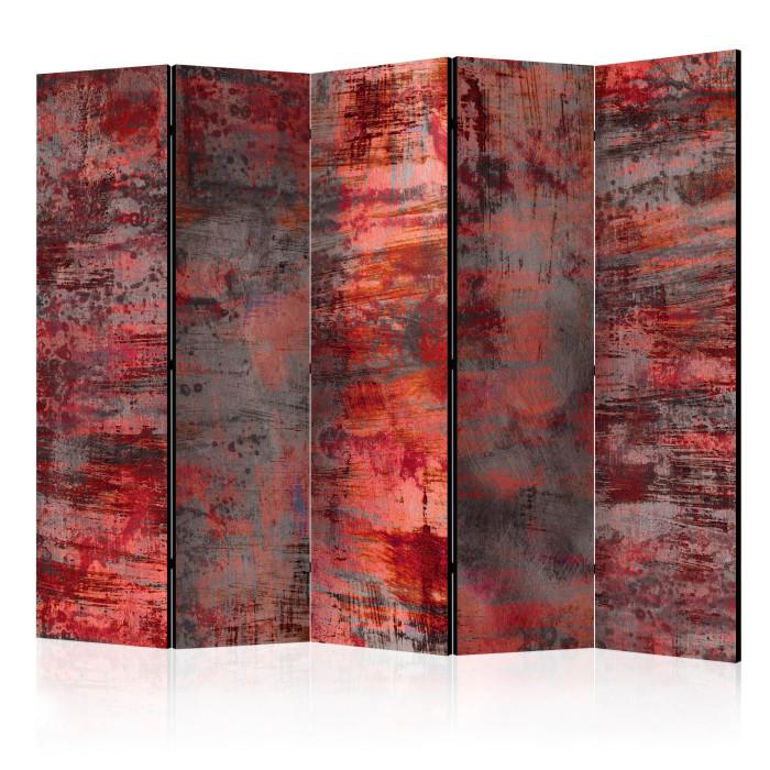 Paris Prix Paravent 5 Volets "Red Metal" 172x225cm