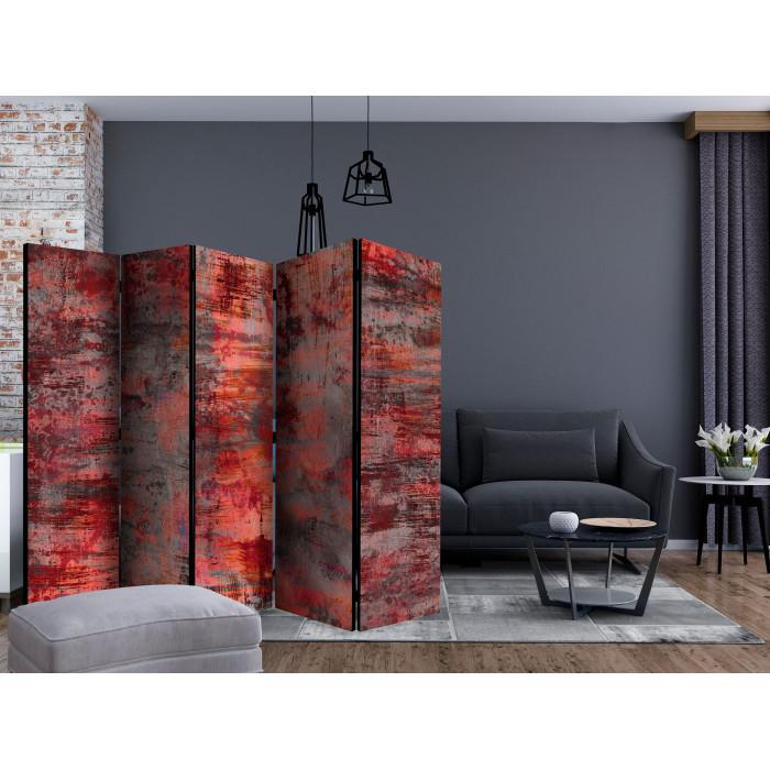 Paris Prix Paravent 5 Volets "Red Metal" 172x225cm