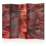 paris prix Paravent 5 Volets "Red Metal" 172x225cm
