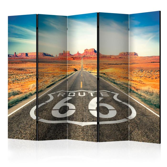 Paris Prix Paravent 5 Volets "Route 66" 172x225cm
