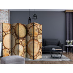 Paris Prix Paravent 5 Volets "Wood Grains" 172x225cm