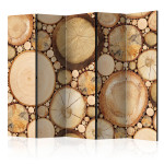 paris prix Paravent 5 Volets "Wood Grains" 172x225cm