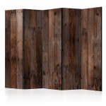 paris prix Paravent 5 Volets "Wooden Hut" 172x225cm