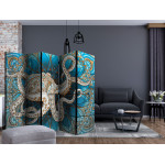 Paris Prix Paravent 5 Volets "Zen Octopus" 172x225cm