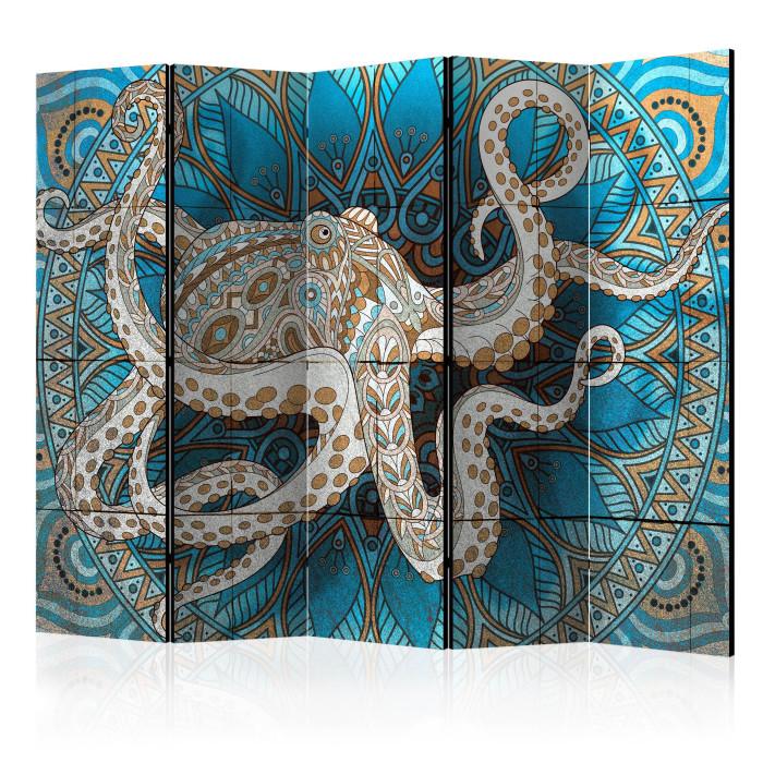 Paris Prix Paravent 5 Volets "Zen Octopus" 172x225cm