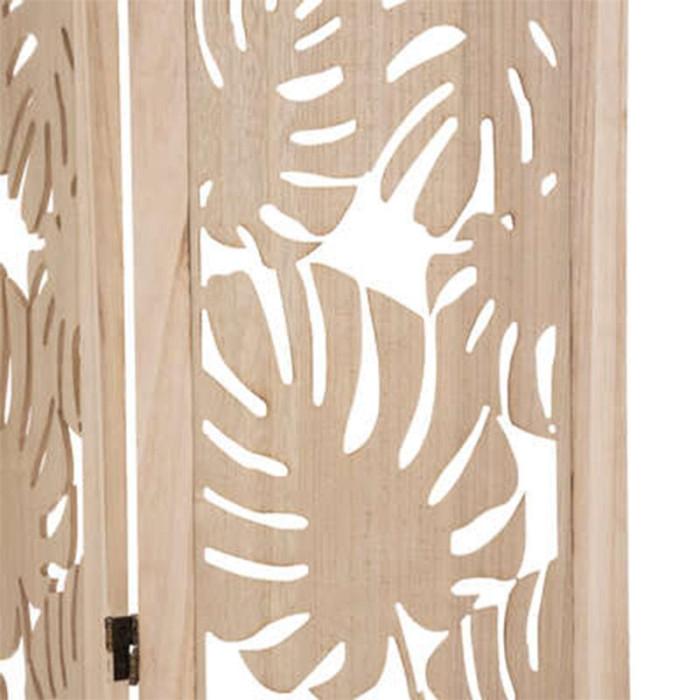 Paris Prix Paravent Déco En Bois "Palm" 165cm Beige