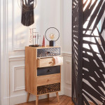 Paris Prix Paravent Design "Contemporain" 170cm Noir