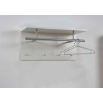 Paris Prix Patère Murale "4 Crochets" 72cm Blanc