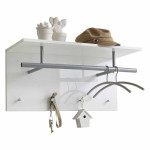 paris prix Patère Murale "4 Crochets" 72cm Blanc