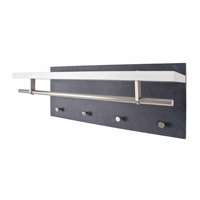 Paris Prix Patère Murale Design "Granit" 75cm Blanc