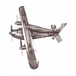 paris prix Patère Murale Vintage "Avion" 55cm Gris