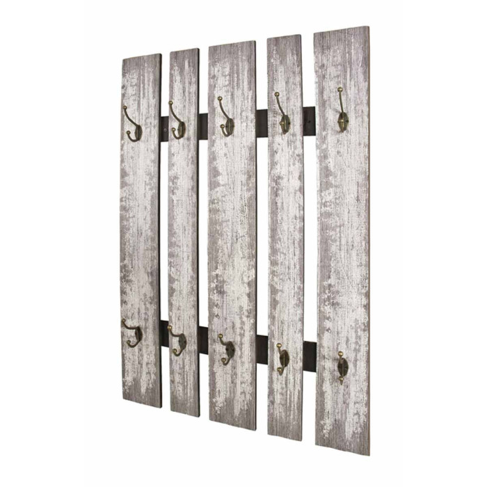 Paris Prix Patère Murale Vintage "Eva" 100cm Gris