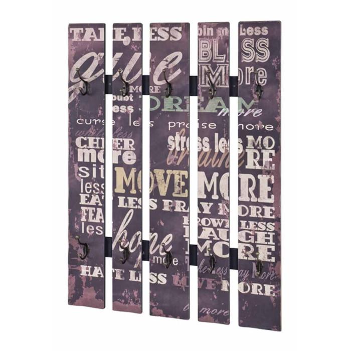 Paris Prix Patère Murale Vintage "Give" 100cm Violet
