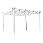 paris prix Pergola Avec Toit "Lazio" 345cm Blanc