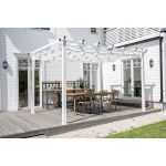 Paris Prix Pergola Avec Toit "Lazio" 395cm Blanc