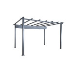 Paris Prix Pergola Avec Toit "Lazio" 395cm Gris
