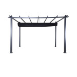 Paris Prix Pergola Avec Toit "Lazio" 395cm Noir