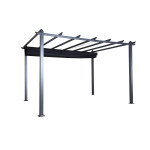 Paris Prix Pergola Avec Toit "Lazio" 395cm Noir