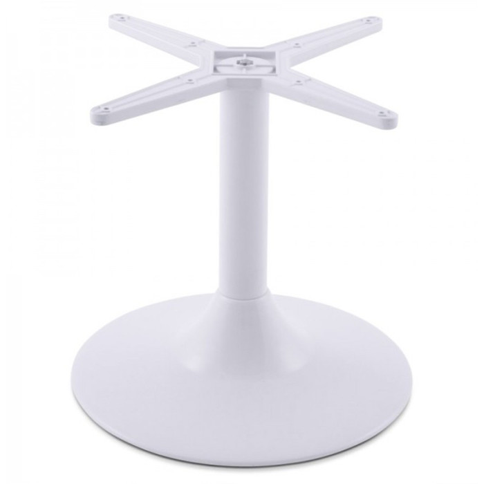 Paris Prix Pied De Table En Métal "Misco" 45cm Blanc