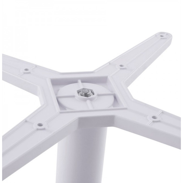 Paris Prix Pied De Table En Métal "Misco" 45cm Blanc