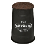 paris prix Pouf Bidon Rond Vintage "Joao" 47cm Noir