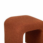 Paris Prix Pouf Bouclette Design "Sevi" 43cm Ambre