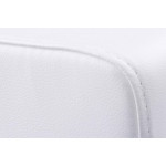 Paris Prix Pouf Carré Design "Cube" 41cm Blanc