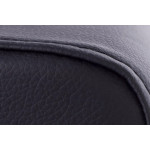 Paris Prix Pouf Carré Design "Cube" 41cm Noir