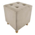 paris prix Pouf Carré Design "Hippolyte" 35cm Beige