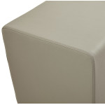 Paris Prix Pouf Carré Design "Parisian" 41cm Gris