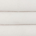 Paris Prix Pouf Coffre Bouclette "Giulia" 59cm Blanc