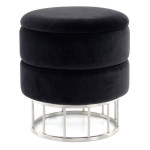 paris prix Pouf & Coffre de Rangement "Zéro" 41cm Noir