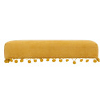 Paris Prix Pouf Coffre Pliable "Mémo" 40cm Ocre