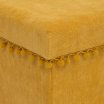 Paris Prix Pouf Coffre Pliable "Mémo" 40cm Ocre