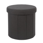 paris prix Pouf Coffre Pliable "Pills" 38cm Noir