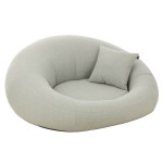 Paris Prix Pouf De Jardin "Donut" 175cm Gris