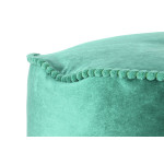 Paris Prix Pouf Déco à Pompons "Taj Mahal" 45cm Vert
