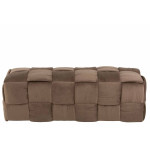 Paris Prix Pouf Design "3 Personnes" 120cm Marron