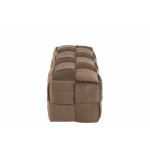 Paris Prix Pouf Design "3 Personnes" 120cm Marron