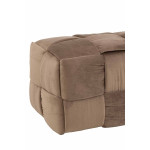 Paris Prix Pouf Design "3 Personnes" 120cm Marron