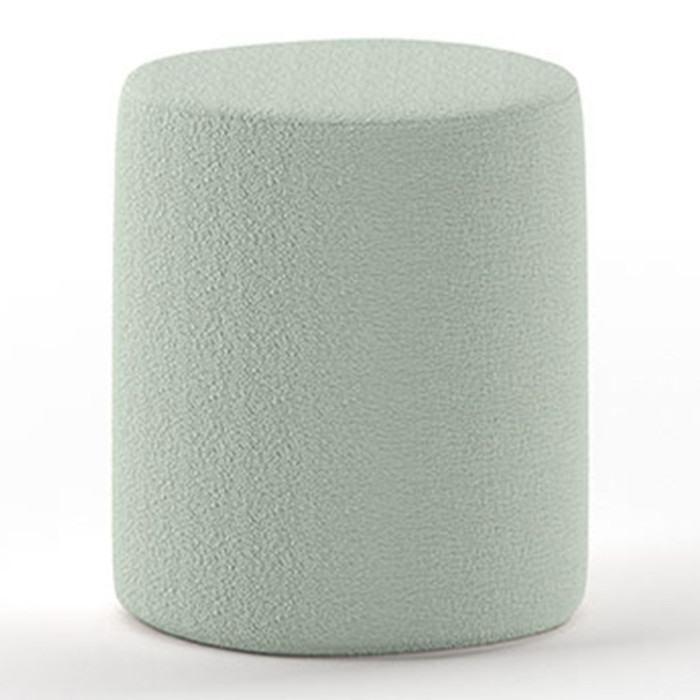 Paris Prix Pouf Design Bouclé "Moon" 41cm Vert