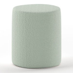 paris prix Pouf Design Bouclé "Moon" 41cm Vert