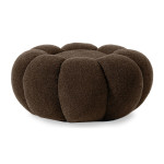 paris prix Pouf Design Fleur "Bouclette" 61cm Marron