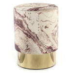 paris prix Pouf Design Marbré "Gipsy" 46cm Bronze