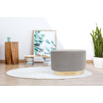 Paris Prix Pouf Design "Nano" 55cm Gris