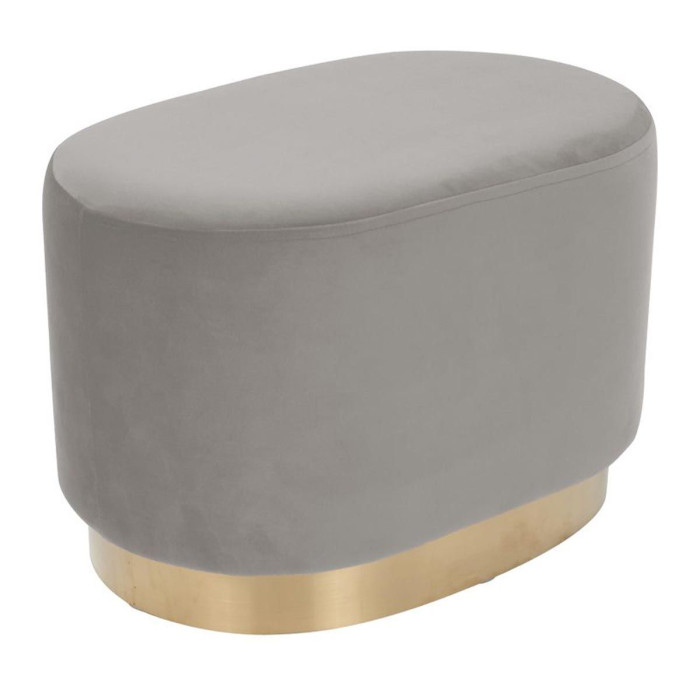Paris Prix Pouf Design "Nano" 55cm Gris
