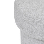Paris Prix Pouf Design "Tika" 40cm Gris