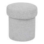 paris prix Pouf Design "Tika" 40cm Gris