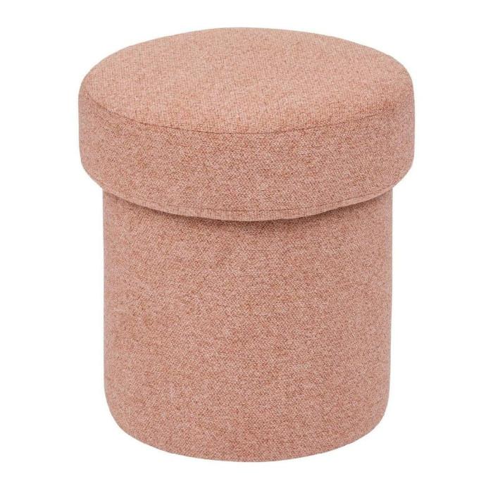 Paris Prix Pouf Design "Tika" 40cm Terracotta