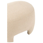 Paris Prix Pouf Design Tricoté "Erwin" 55cm Blanc